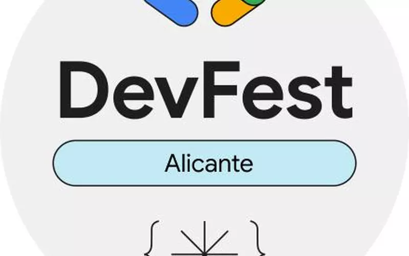 Cartel del DevFest Alicante de 2026, con la fecha y el lugar del evento