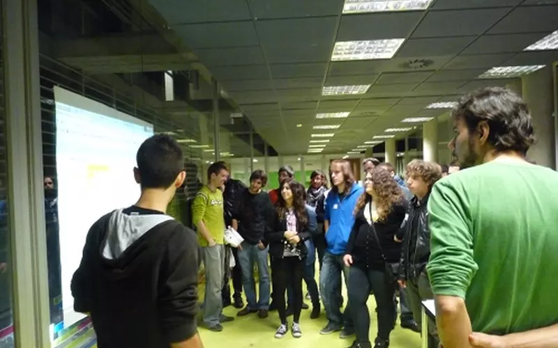 Participantes de la primera Game Jam de la Universidad de Alicante, en 2010